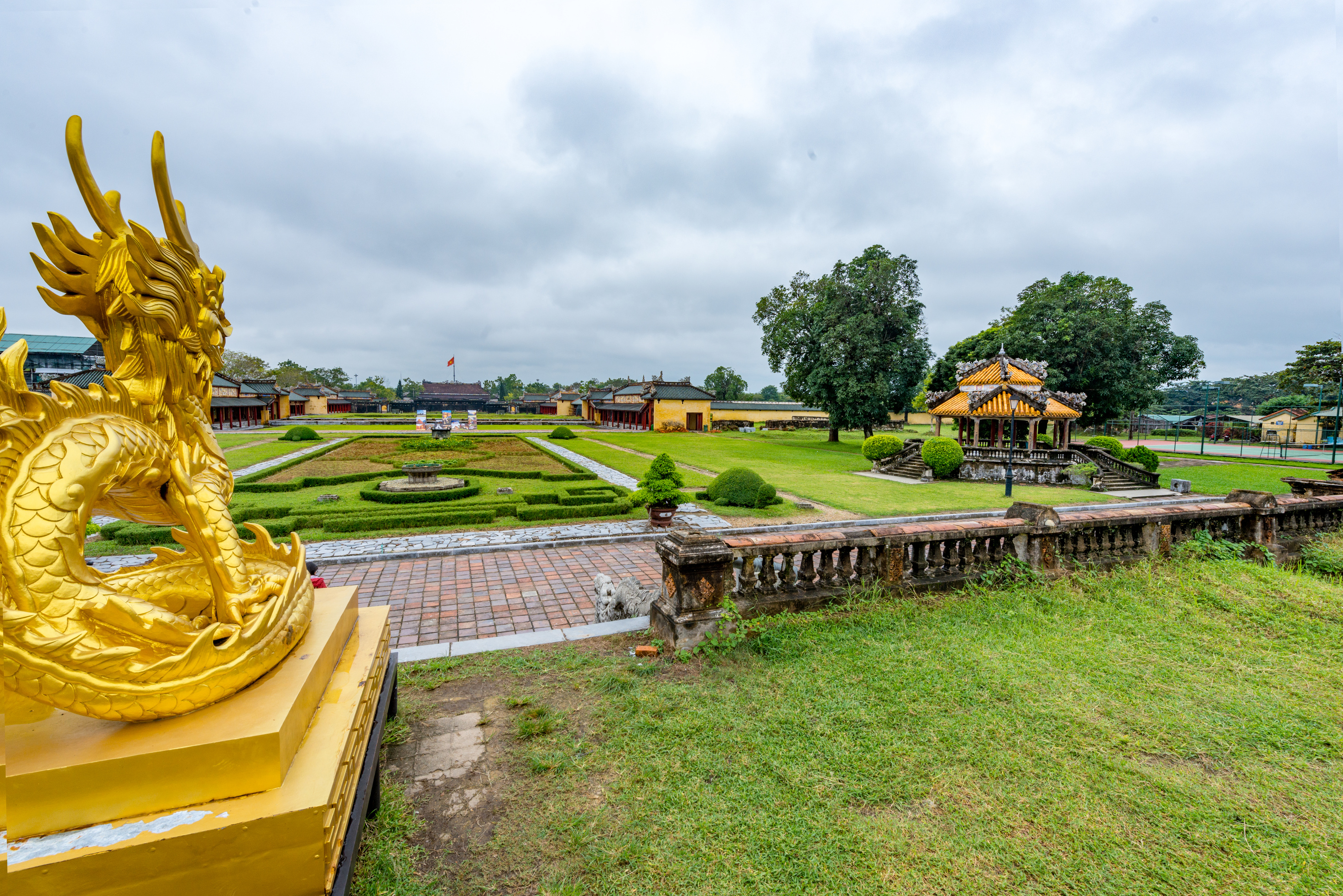 Hue - Vietnam. December 08, 2015. Imperial Enclosure Top choice historic site in Hue, Vietnam.