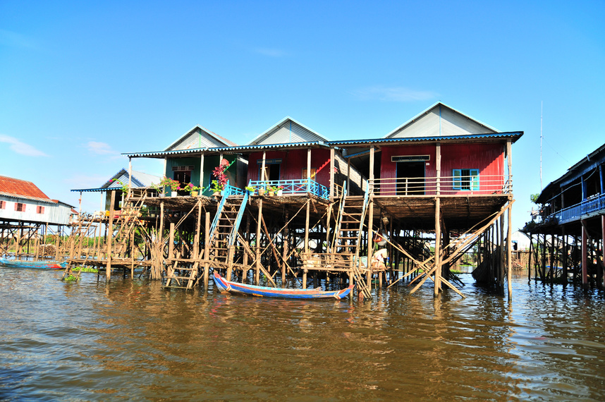 Tonle, Sap, Lake, Cambodia,