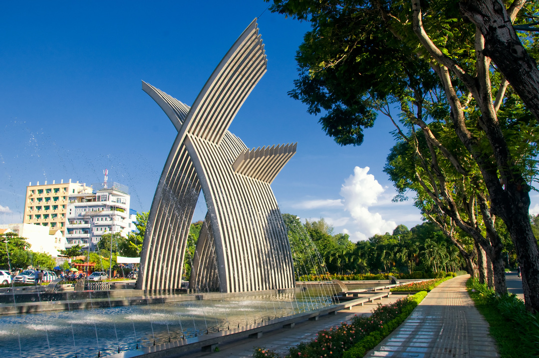 Hochiminh city Welcome gate near Tan Son Nhat airport, Vietnam