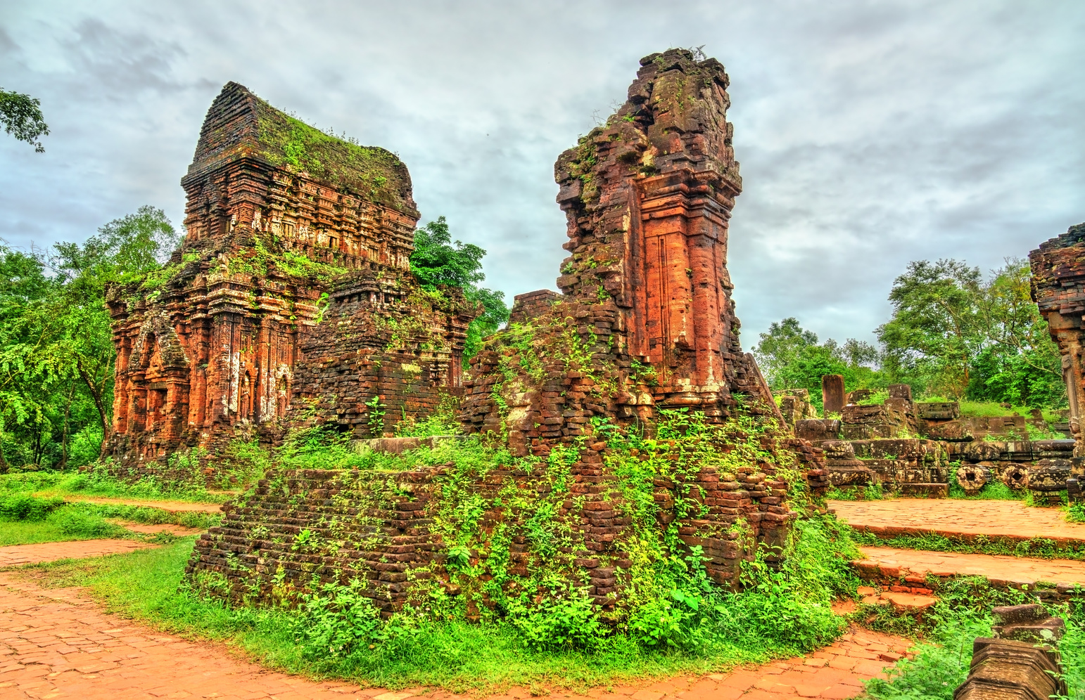 Ruins of a Hindu Temple at My Son in Vietnam