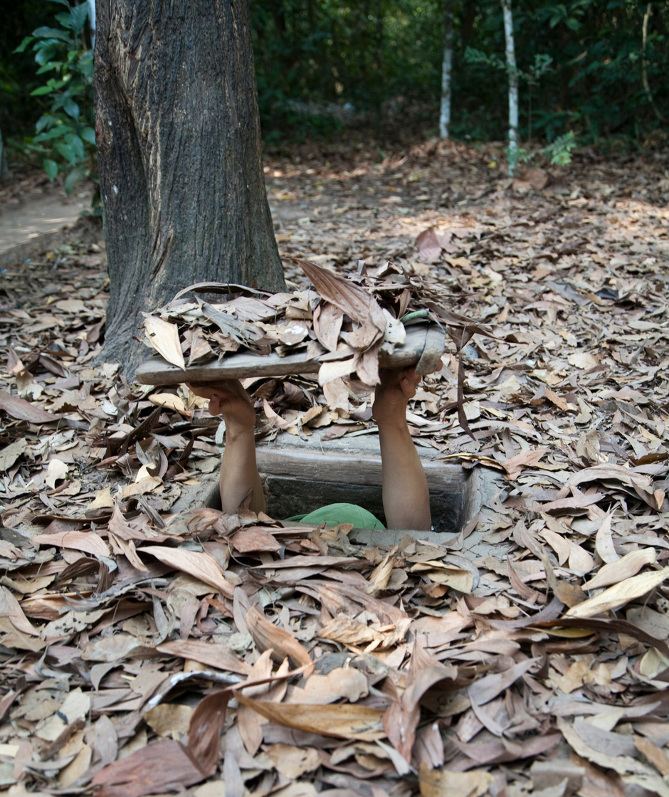 Chu chi tunnels in Vietnam