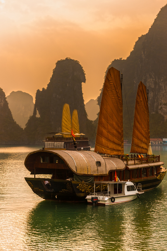 Halong Bay, Vietnam. Unesco World Heritage Site.