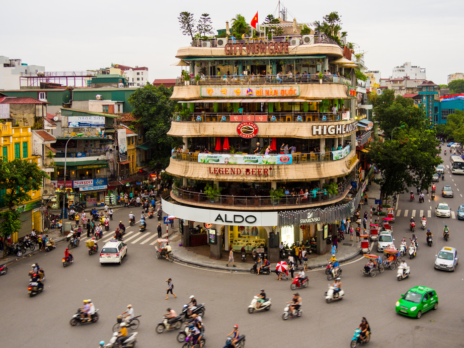 Traffic in Hanoi, Vietnam