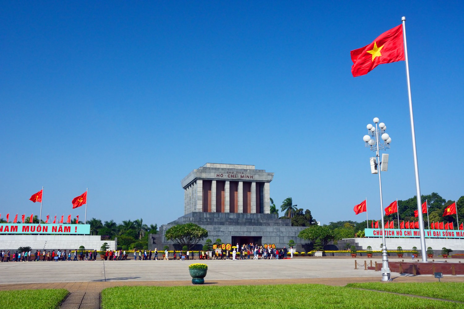 Ho Chi Minh Mausoleum in Hanoi