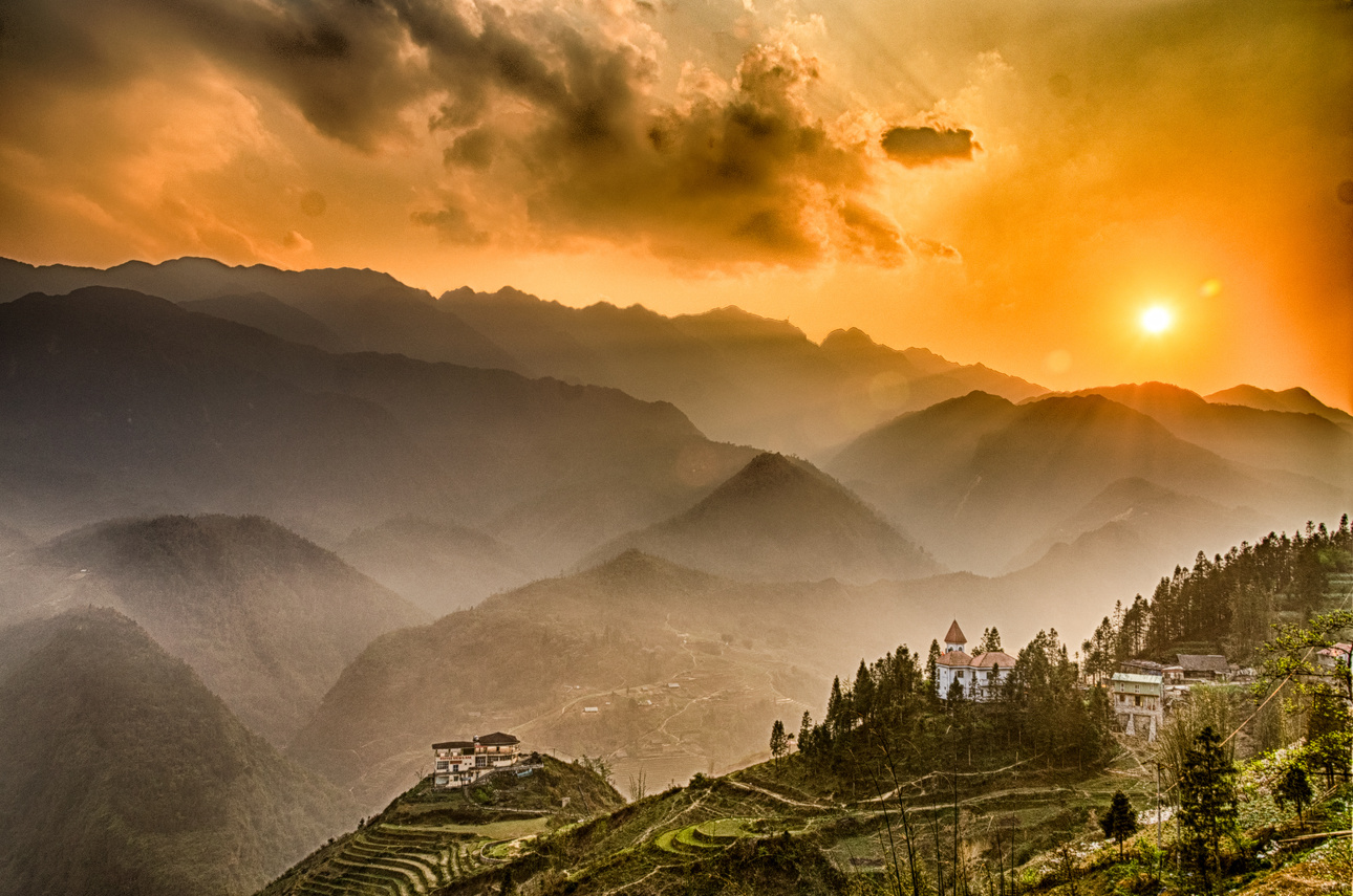 Sunset, Fansipan, Sapa, Vietnam