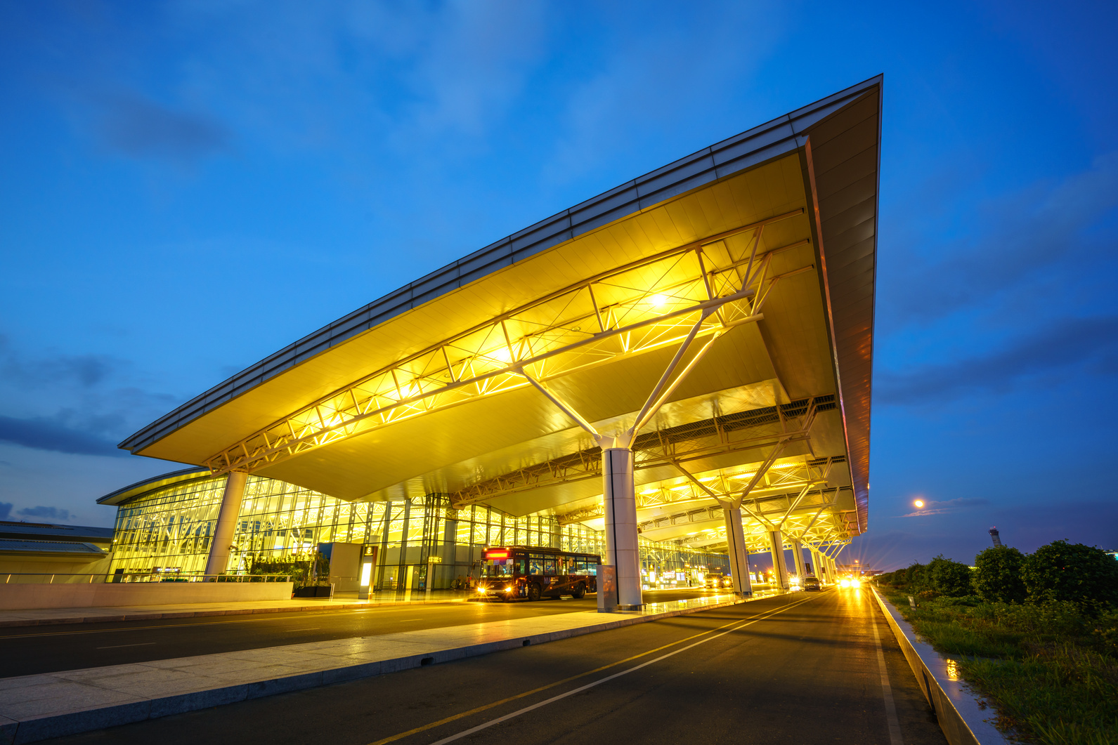 Noi Bai International Airport at Twilight  