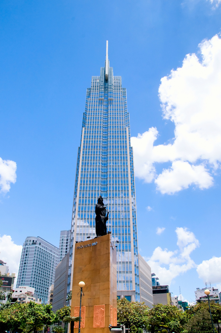 Downtown Saigon, HoChiMinh city - the biggest city in Vietnam.