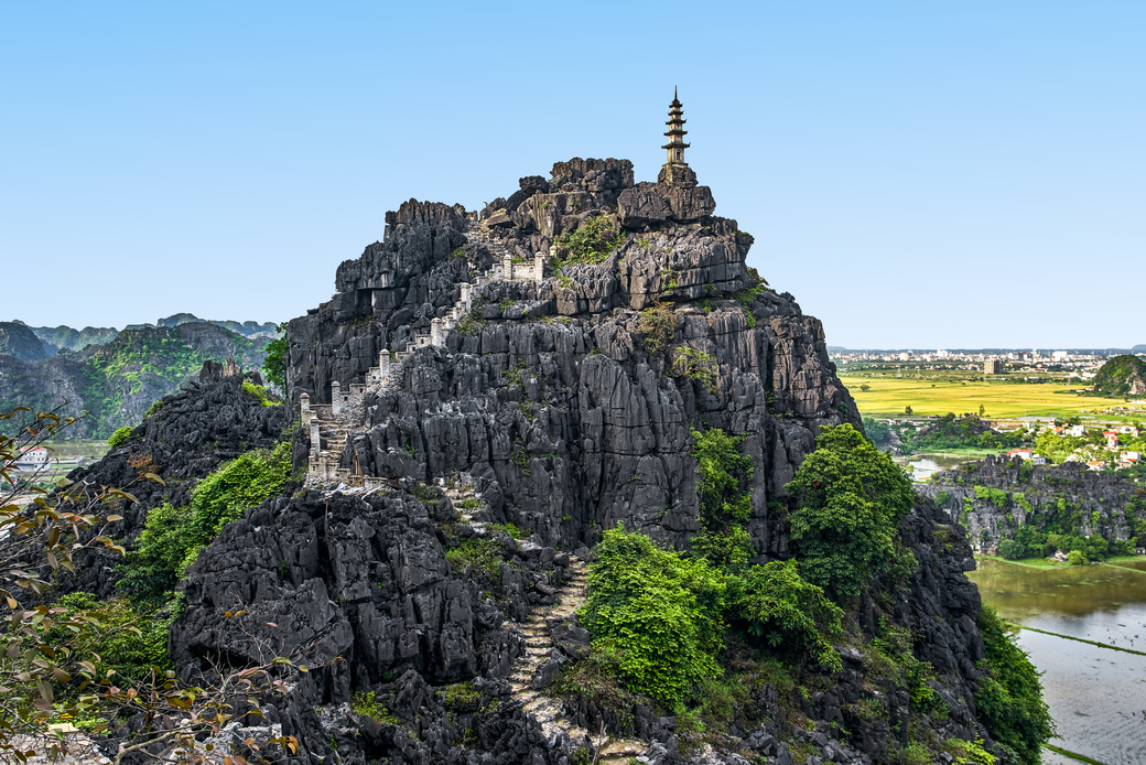 Hang Mua (Mua Cave mountain) sunset view in Ninh Binh, VietNam